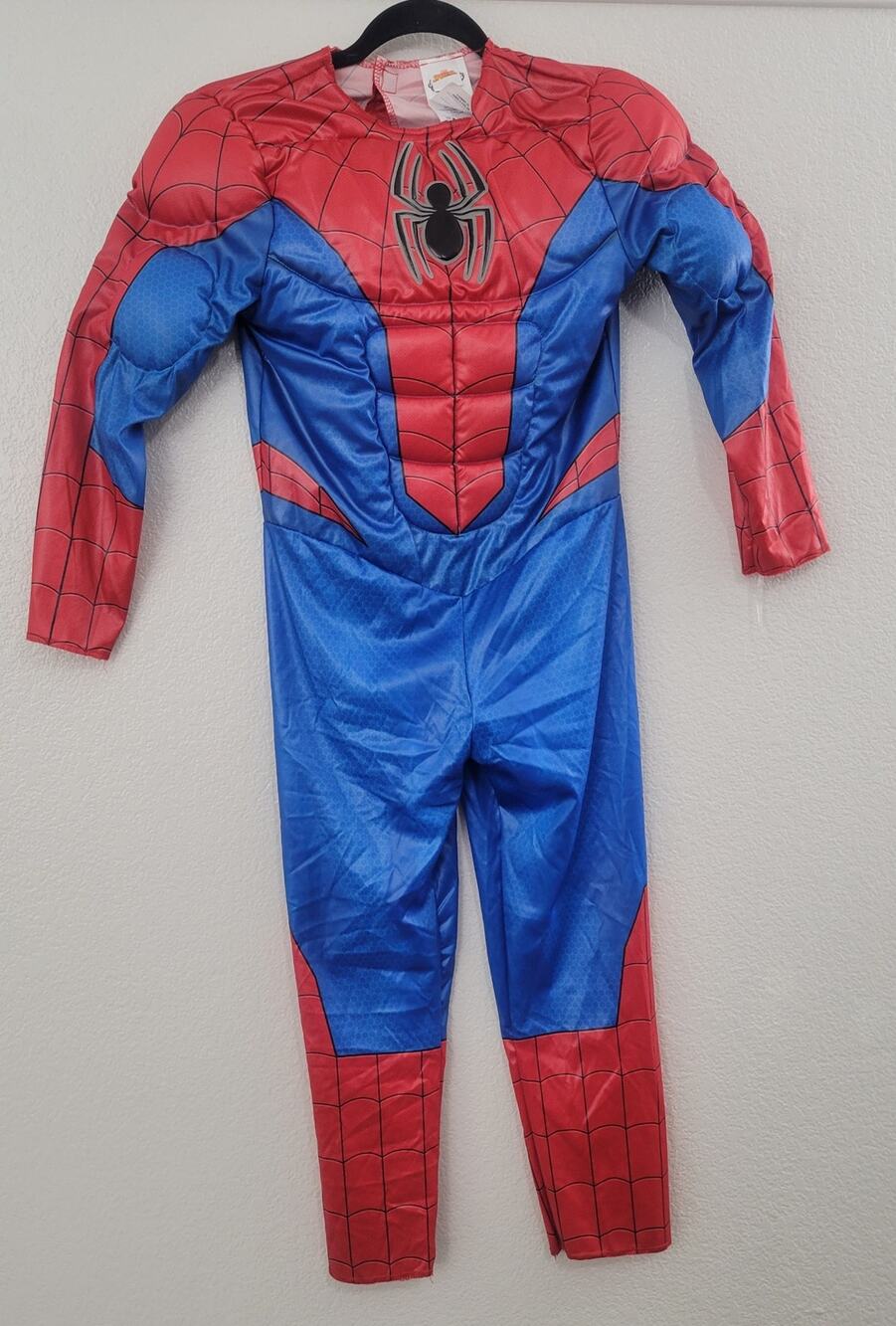 Marvel Spider-Man Muscle Costume Kids Medium Padded Jumpsuit Halloween